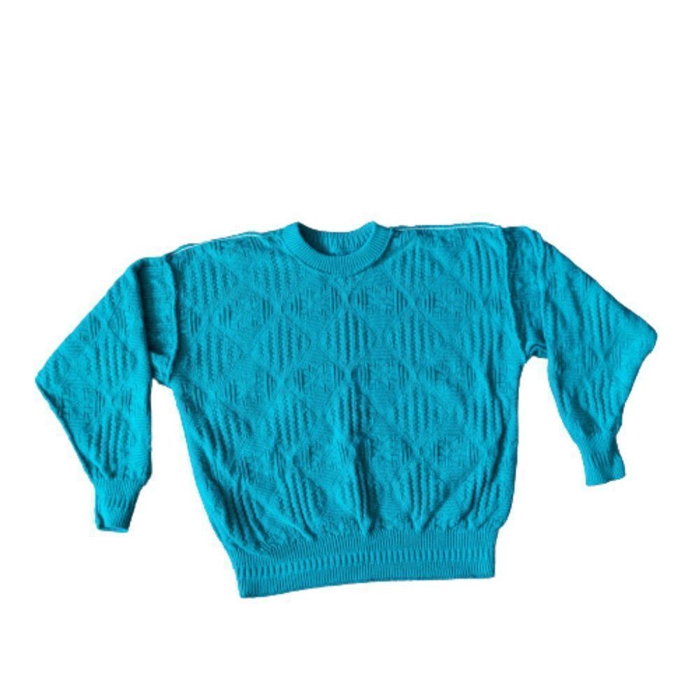 Vintage 1990's Unisex The Fox Collection Dad Sweater, Green L/XL - Picture 12 of 13